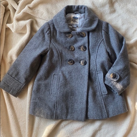 girls grey wool coat